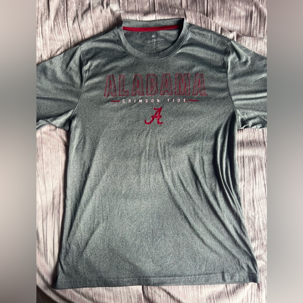 University of Alabama Gray Dri-Fit Colosseum T-Shirt with “Crimson Tide”